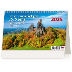 55 turistických nej Čech, Moravy a Slezska