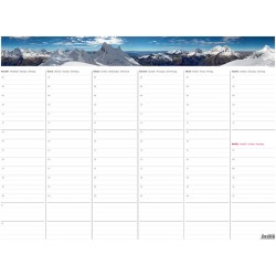 Týdenní plánovací mapa A2 s fotografií