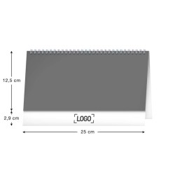 Stolní kalendář Plánovací řádkový 2024, 25 x 12,5 cm