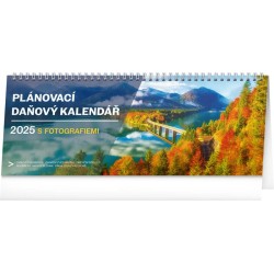 Stolní kalendář Plánovací daňový s fotkami 2024, 33 x 12,5 cm