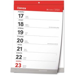 Nástěnný kalendář Trhací týdenní 2024, A5