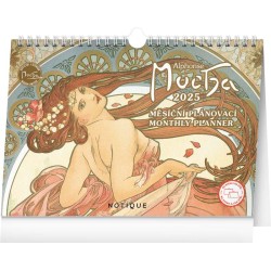 Stolní kalendář Alfons Mucha 2024, 30 x 21 cm