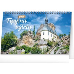 Stolní kalendář Tipy na výlety 2024, 23,1 x 14,5 cm