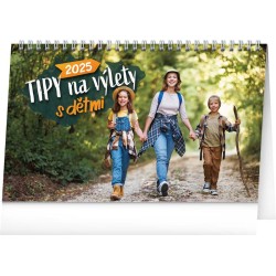 Stolní kalendář Tipy na výlety s dětmi 2024, 23,1 x 14,5 cm