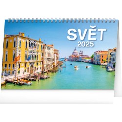 Stolní kalendář Svět 2024, 23,1 x 14,5 cm