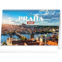 Stolní kalendář Praha - Miluju Prahu 2024, 23,1 x 14,5 cm