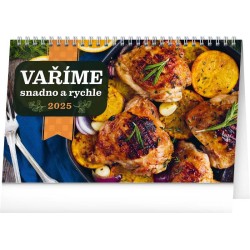 Stolní kalendář Vaříme snadno a rychle 2024, 23,1 x 14,5 cm