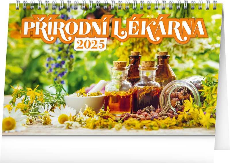 Stolní kalendář Přírodní lékárna 2024, 23,1 x 14,5 cm
