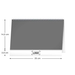 Stolový kalendár Poznámkový daňový s citátmi 2024, 25 x 14,5 cm