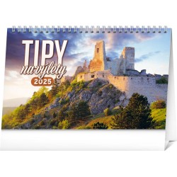 Stolový kalendár Tipy na výlety 2024, 23,1 x 14,5 cm