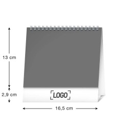 Stolový kalendár Psy - s menami psov 2024, 16,5 x 13 cm