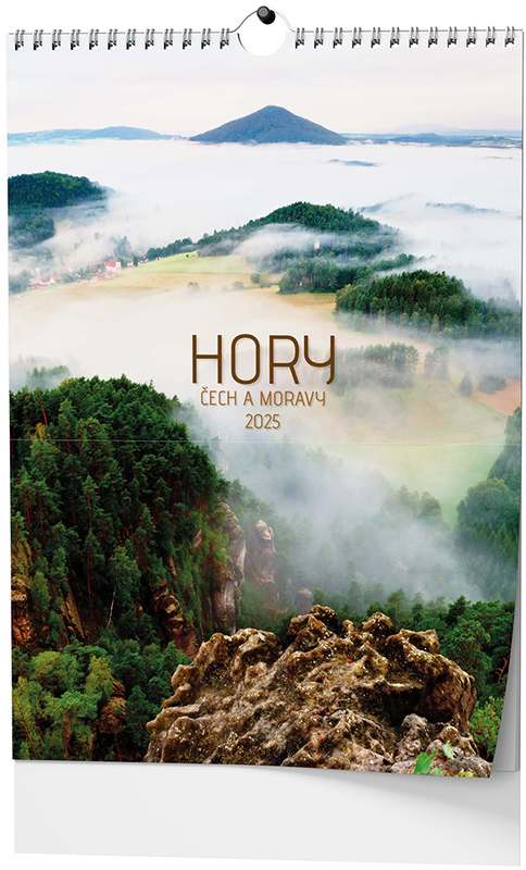 Nástěnný kalendář A3 - Hory Čech a Moravy