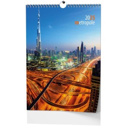 Nástěnný kalendář A3 - Metropole