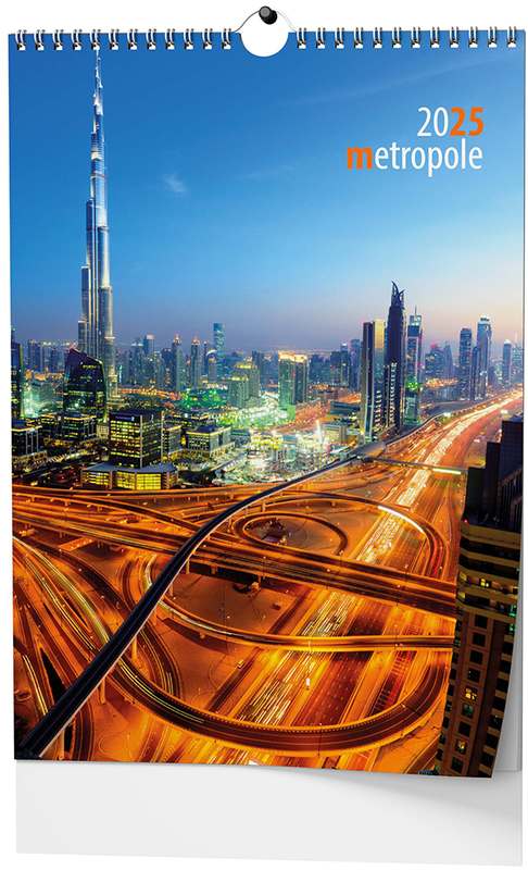 Nástěnný kalendář A3 - Metropole