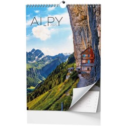 Nástěnný kalendář A3 - Alpy
