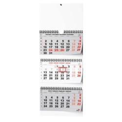 Nástěnný kalendář - Tříměsíční skládaný - s mez. svátky