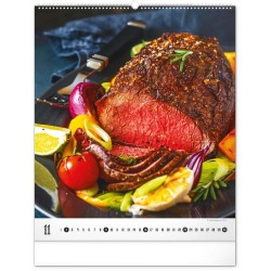 Nástěnný kalendář Gourmet 2024, 48 x 56 cm