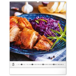 Nástěnný kalendář Gourmet 2024, 48 x 56 cm