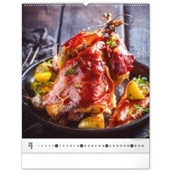 Nástěnný kalendář Gourmet 2024, 48 x 56 cm