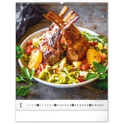 Nástěnný kalendář Gourmet 2024, 48 x 56 cm