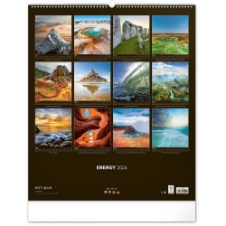 Nástěnný kalendář Energie 2024, 48 x 56 cm