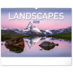 Nástěnný kalendář Krajiny 2024, 48 x 33 cm