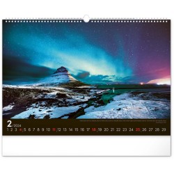 Nástěnný kalendář Krajiny 2024, 48 x 33 cm