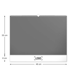 Nástěnný kalendář Zahrady 2024, 48 x 33 cm