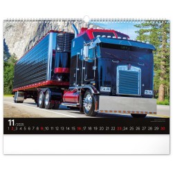 Nástěnný kalendář Trucks 2024, 48 x 33 cm