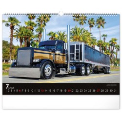 Nástěnný kalendář Trucks 2024, 48 x 33 cm