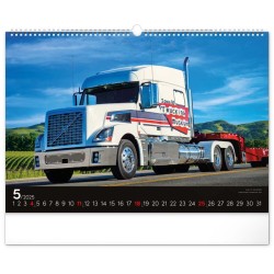 Nástěnný kalendář Trucks 2024, 48 x 33 cm