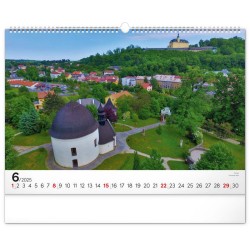 Nástěnný kalendář Panoramata Česka 2024, 48 x 33 cm