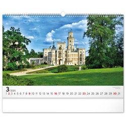 Nástěnný kalendář Panoramata Česka 2024, 48 x 33 cm