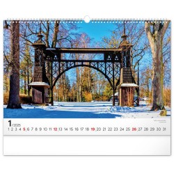 Nástěnný kalendář Panoramata Česka 2024, 48 x 33 cm