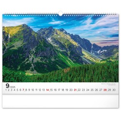Nástenný kalendár Magické Tatry 2024, 48 x 33 cm