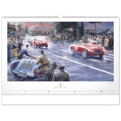 Nástěnný kalendář Oldtimers - Václav Zapadlík 2024, 64 x 42 cm