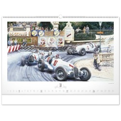 Nástěnný kalendář Oldtimers - Václav Zapadlík 2024, 64 x 42 cm