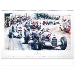 Nástěnný kalendář Oldtimers - Václav Zapadlík 2024, 64 x 42 cm