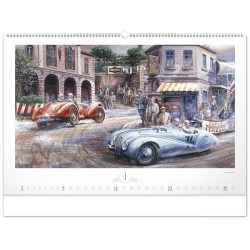 Nástěnný kalendář Oldtimers - Václav Zapadlík 2024, 64 x 42 cm