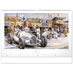 Nástěnný kalendář Oldtimers - Václav Zapadlík 2024, 64 x 42 cm