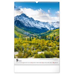 Nástěnný kalendář Hory 2024, 33 x 46 cm