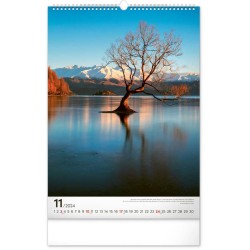 Nástěnný kalendář Stromy 2024, 33 x 46 cm