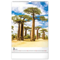 Nástěnný kalendář Voda 2024, 33 x 46 cm