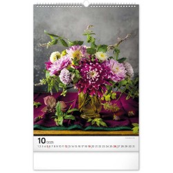 Nástěnný kalendář Kytice 2024, 33 x 46 cm