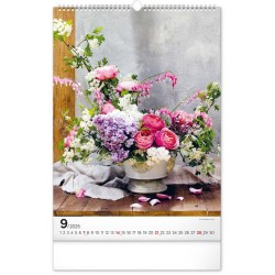 Nástěnný kalendář Kytice 2024, 33 x 46 cm
