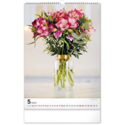 Nástěnný kalendář Kytice 2024, 33 x 46 cm