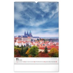 Nástěnný kalendář Praha 2024, 33 x 46 cm
