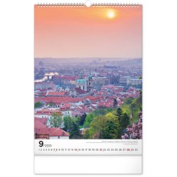 Nástěnný kalendář Praha 2024, 33 x 46 cm