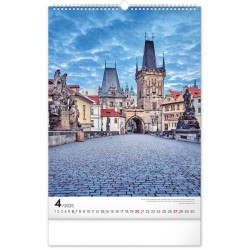 Nástěnný kalendář Praha 2024, 33 x 46 cm