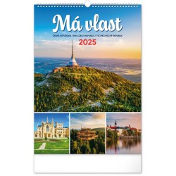 Nástěnný kalendář Má vlast 2024, 33 x 46 cm